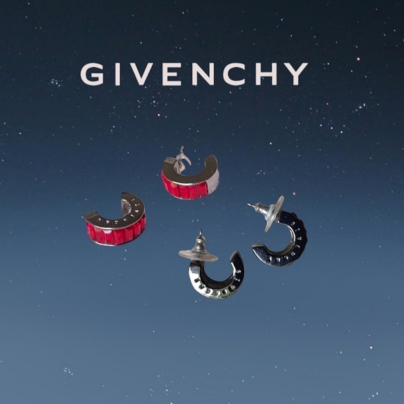 Givenchy | Pink rhinestone lariat and earrings set. - Picture 3 of 6